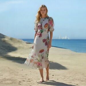 NWT Ted Baker London Mekayla Midi Dress Size 0 $445